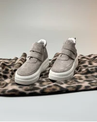 Жіночі замшеві черевики кеди POLUMYA Soft Stone