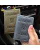 Обкладинка для ID-паспорта та прав з натуральної шкіри з тризубом