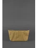 Жіноча шкіряна плетена сумка-кросбоді Пазл S BlankNote, темно-коричнева Crazy Horse