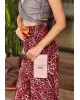 Вертикальна жіноча шкіряна поясна сумка-кросбоді Mini BlankNote, рожева