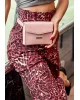 Жіноча шкіряна поясна сумка-кросбоді Mini BlankNote, рожева
