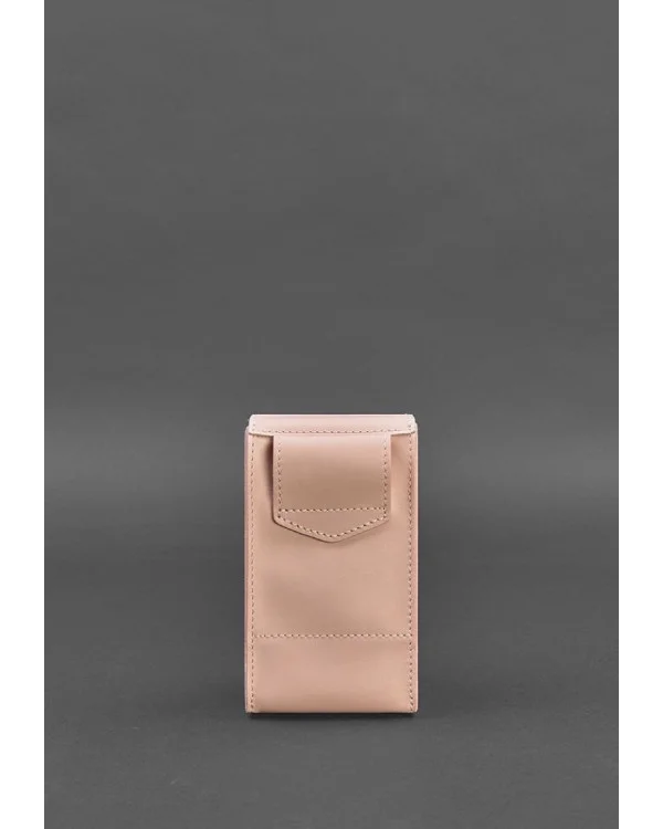 Набір жіночих шкіряних сумок Mini BlankNote, поясна і кросбоді, рожевий