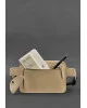 Жіноча шкіряна поясна сумка Dropbag Mini BlankNote, світло-бежева