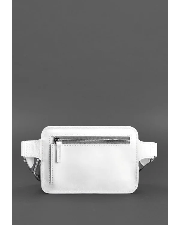 Жіноча шкіряна поясна сумка Dropbag Mini BlankNote, біла