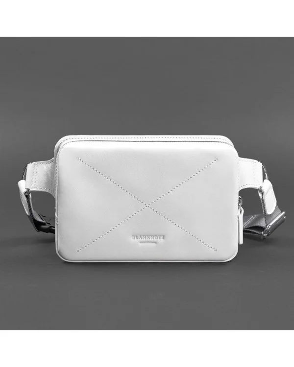 Жіноча шкіряна поясна сумка Dropbag Mini BlankNote, біла