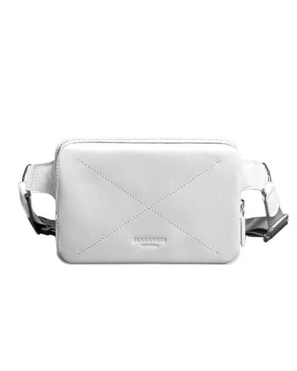 Жіноча шкіряна поясна сумка Dropbag Mini BlankNote, біла
