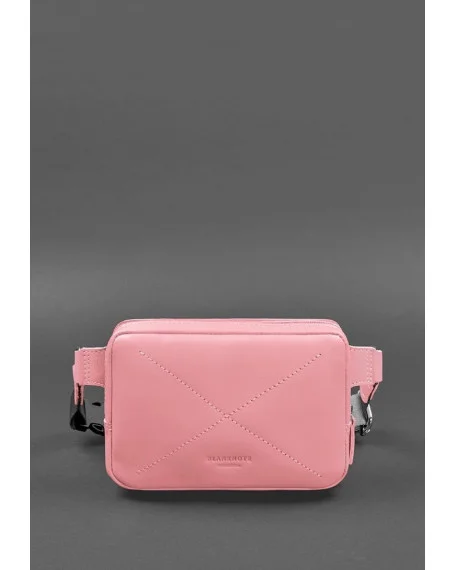 Жіноча шкіряна поясна сумка Dropbag Mini BlankNote, рожева