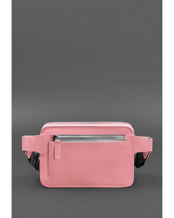 Жіноча шкіряна поясна сумка Dropbag Mini BlankNote, рожева