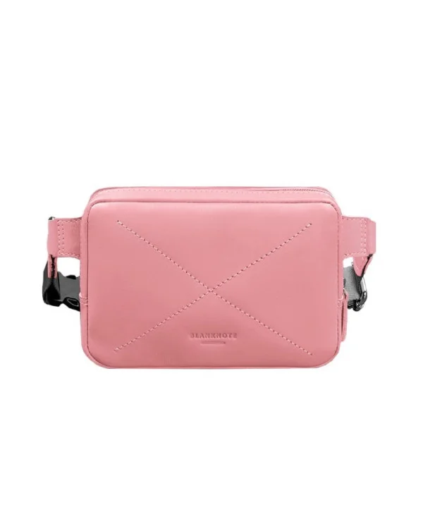 Жіноча шкіряна поясна сумка Dropbag Mini BlankNote, рожева