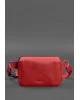 Жіноча шкіряна поясна сумка Dropbag Mini BlankNote, червона