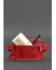 Жіноча шкіряна поясна сумка Dropbag Mini BlankNote, червона