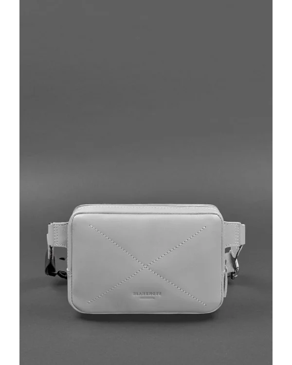 Жіноча шкіряна поясна сумка Dropbag Mini BlankNote, сіра