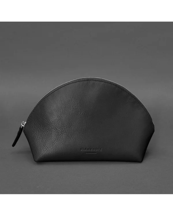 Жіноча шкіряна косметичка 8.0 BlankNote, чорна