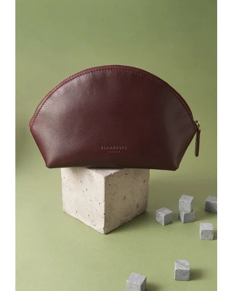 Жіноча шкіряна косметичка 8.0 BlankNote, бордова