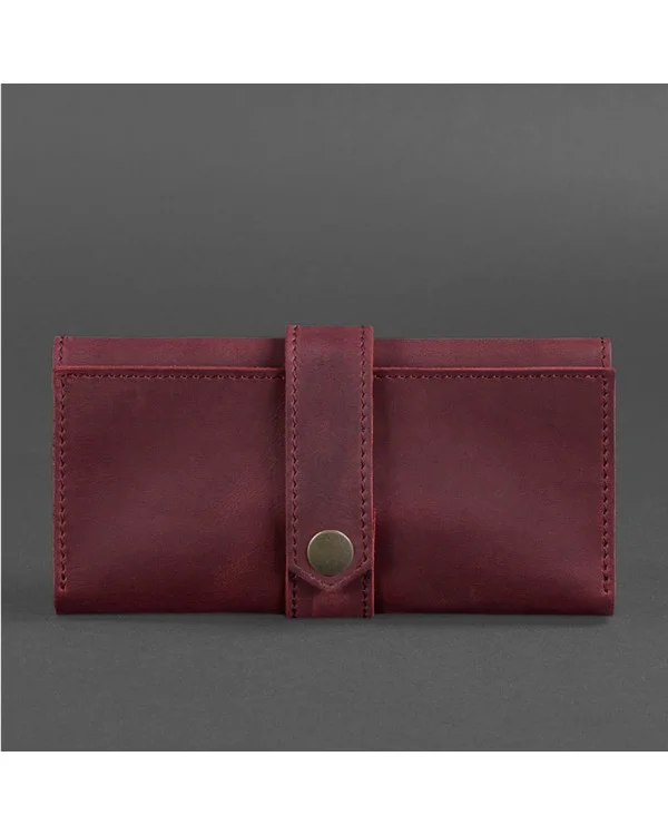 Жіноче шкіряне портмоне 3.0 BlankNote, бордове Crazy Horse