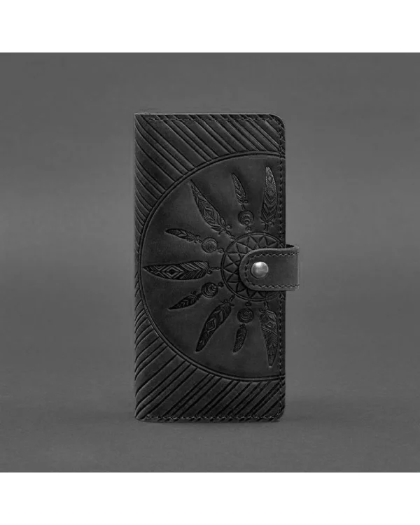 Жіноче шкіряне портмоне 7.0 Інді BlankNote, чорне